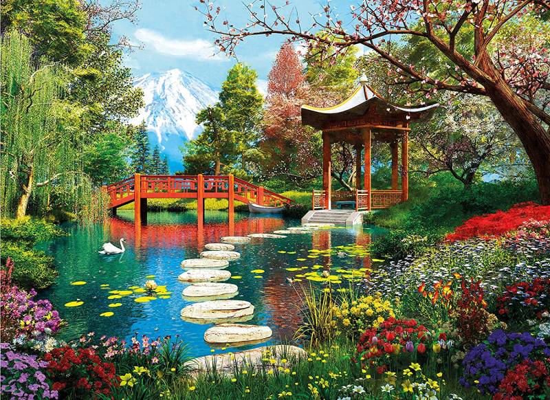 Clementoni Gärten von Fuji 1000 Teile Puzzle Clementoni-39910 von Clementoni