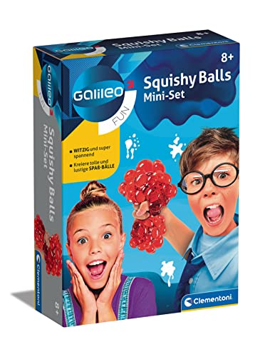 Clementoni Galileo Fun – Squishy Balls, Experimentierset zum Herstellen von weichen Bällen, bunte Quetschbälle für kleine Forscher, Spielzeug für Kinder ab 8 Jahren von Clementoni 59165 von Clementoni