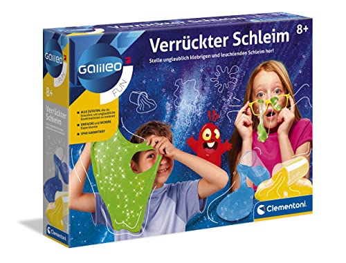 Clementoni Galileo Fun – Verrückter Schleim, lustige Experimente mit klebrigen und leuchtenden Substanzen, Spielzeug für Kinder ab 8 Jahren, für kleine Chemiker von Clementoni 59173 Clementoni Galileo Fun – Verrückter Schleim, lustige Experimente mit klebrigen und leuchtenden Substanzen, Spielzeug für Kinder ab 8 Jahren, für kleine Chemiker von Clementoni 59173 von Clementoni