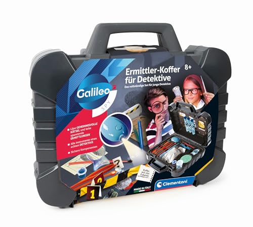 Clementoni Galileo Lab Ermittler-Koffer für Detektive - Spannendes Detektiv-Set - Spielzeug für Kinder ab 8 Jahren von Clementoni 59414 Clementoni Galileo Lab Ermittler-Koffer für Detektive - Spannendes Detektiv-Set - Spielzeug für Kinder ab 8 Jahren von Clementoni 59414 von Clementoni