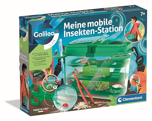 Clementoni Galileo Lab Insekten-Forscher-Set - Tragbare Insektenstation mit Faunabox, Lupe & Zubehör - Insekten beobachten, pflegen & schützen - Experimentierset von Clementoni 59440 von Clementoni