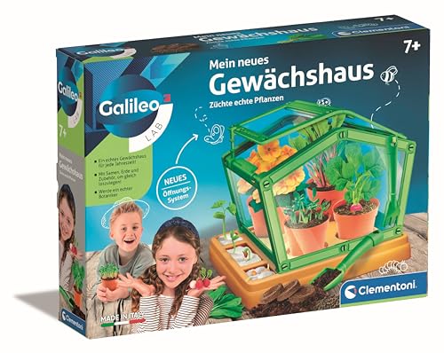 Clementoni Galileo Lab – Mein neues Gewächshaus, Pflanzkasten & Samen für Mini-Gärtner und angehende Botaniker, Spielzeug für Kinder ab 7 Jahren von Clementoni 59383 Clementoni Galileo Lab – Mein neues Gewächshaus, Pflanzkasten & Samen für Mini-Gärtner und angehende Botaniker, Spielzeug für Kinder ab 7 Jahren von Clementoni 59383 von Clementoni