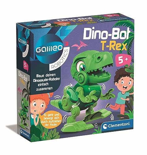 Clementoni Galileo Robotics DinoBot T-Rex - Dinosaurier Modellbausatz, Spielzeug Roboter für Kinder ab 5 Jahren, 59324 von Clementoni
