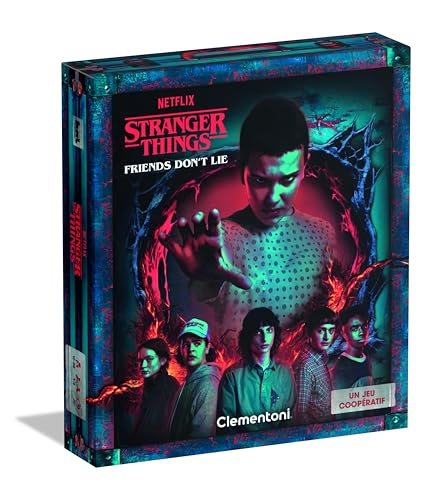 Clementoni - Gesellschaftsspiel Stranger Things ab 12 Jahren – Freunde lüften nie – inspiriert von der Netflix-Serie – Atmosphäre 80s & Kooperation Clementoni - Gesellschaftsspiel Stranger Things ab 12 Jahren – Freunde lüften nie – inspiriert von der Netflix-Serie – Atmosphäre 80s & Kooperation von Clementoni
