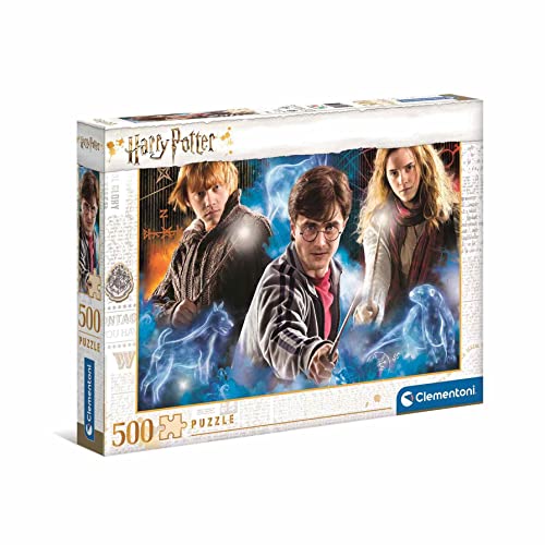 Clementoni 35082 Harry Potter – Puzzle 500 Teile ab 9 Jahren, buntes Erwachsenenpuzzle mit kräftigen Farben, Geschicklichkeitsspiel für die ganze Familie, schöne Geschenkidee von Clementoni