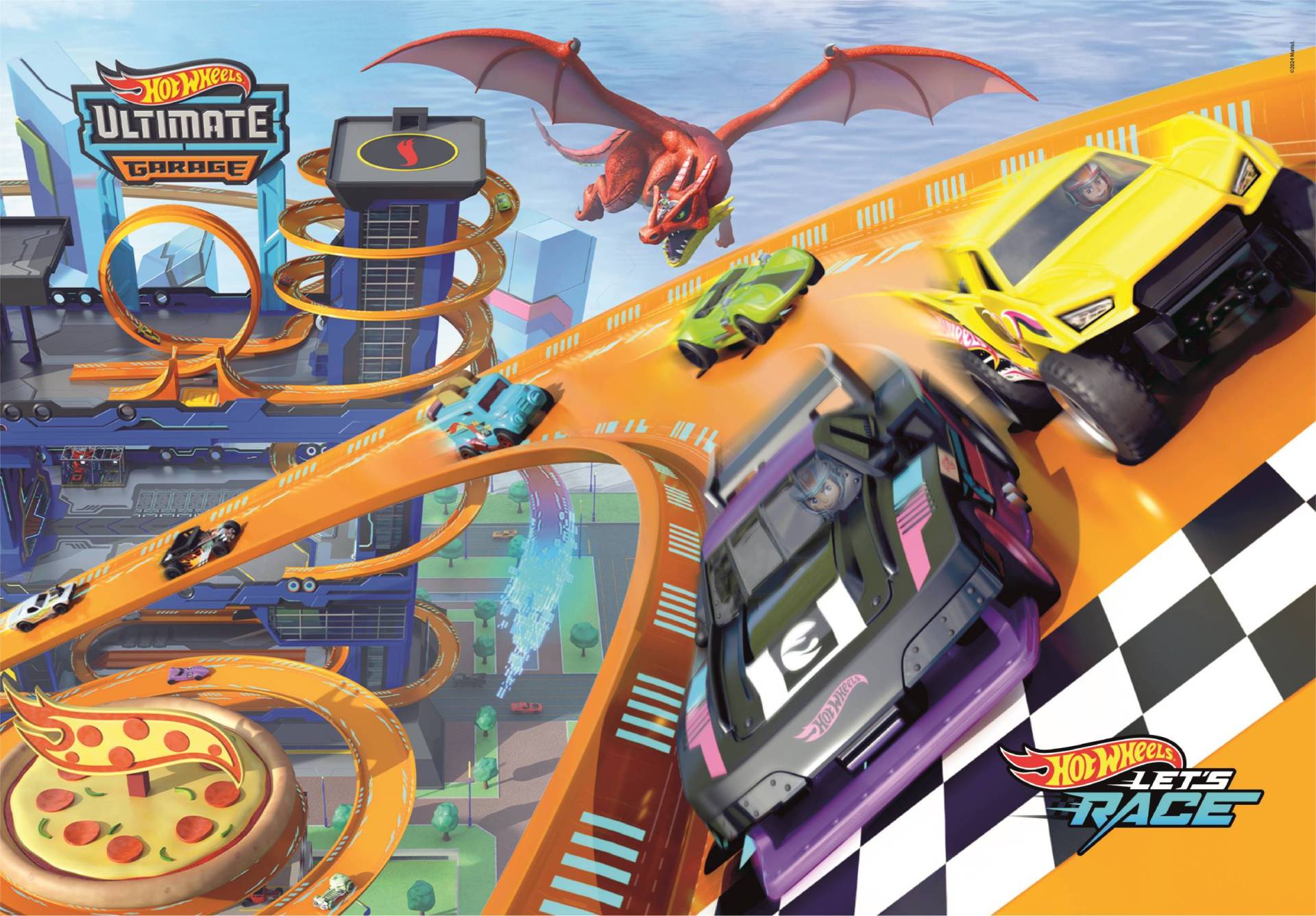 Clementoni Hotwheels 104 Teile Puzzle Clementoni-25760 von Clementoni