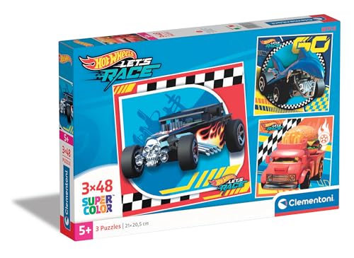 Clementoni Hotwheels Puzzle 3 x 48 Teile - Auto Puzzle für Kinder ab 5 Jahren - buntes Kinderpuzzle mit besonderer Leuchtkraft & Farbintensität 25313 Clementoni Hotwheels Puzzle 3 x 48 Teile - Auto Puzzle für Kinder ab 5 Jahren - buntes Kinderpuzzle mit besonderer Leuchtkraft & Farbintensität 25313 von Clementoni