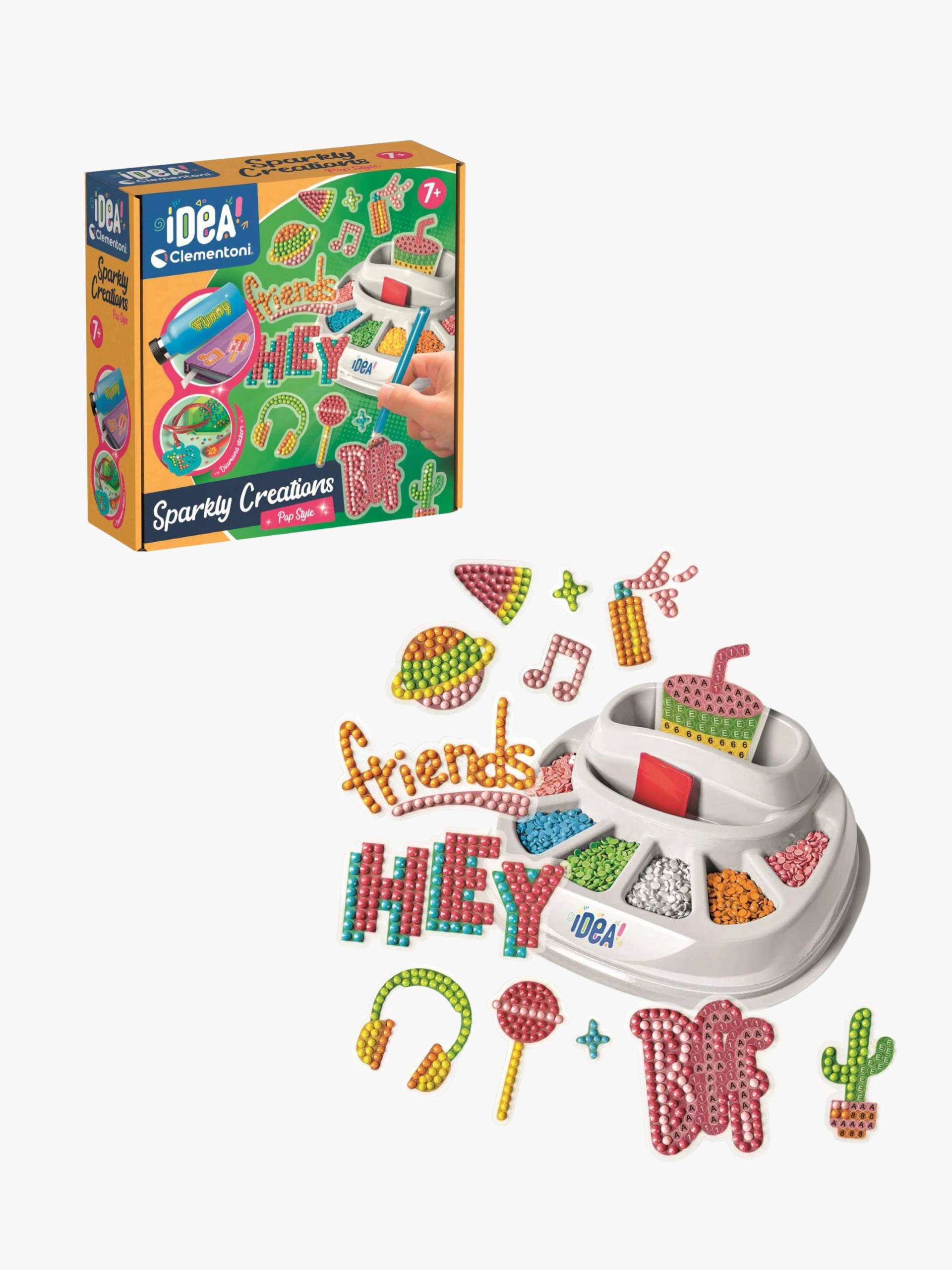 Clementoni Idea! Bastelset Sparkly Creations Pop Style von Clementoni