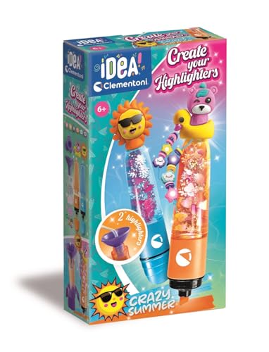 Clementoni Idea – Create Your Highlighters: Crazy Summer – Labor für personalisierte Textmarker, Kreativ-Set für Kinder ab 6 Jahren, mit 3 personalisierbaren Textmarkern mit Zubehör, 18130 Clementoni Idea – Create Your Highlighters: Crazy Summer – Labor für personalisierte Textmarker, Kreativ-Set für Kinder ab 6 Jahren, mit 3 personalisierbaren Textmarkern mit Zubehör, 18130 von Clementoni