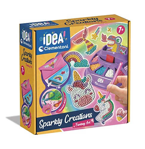 Clementoni Idea – Sparkly Creations Game Icons, Diamond Art, kreatives Spiel für Kinder ab 7 Jahren, Kit Kunst und Labor Edelsteine, Stickers zum Thema Gaming, 18746 Clementoni Idea – Sparkly Creations Game Icons, Diamond Art, kreatives Spiel für Kinder ab 7 Jahren, Kit Kunst und Labor Edelsteine, Stickers zum Thema Gaming, 18746 von Clementoni