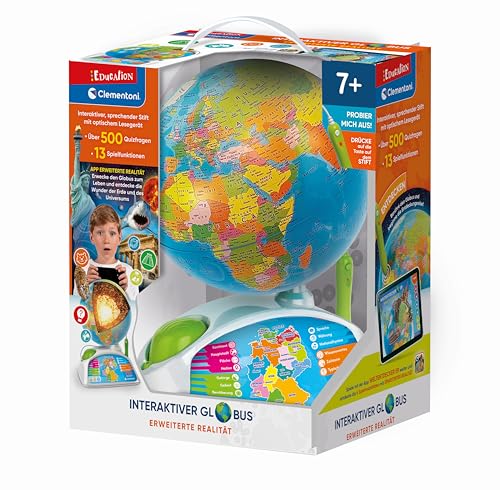 Clementoni Interaktiver Globus - Sprechender Kinderglobus für Kinder ab 7 Jahren - Interaktive Weltkugel zum Lernen & Spielen 59363 Clementoni Interaktiver Globus - Sprechender Kinderglobus für Kinder ab 7 Jahren - Interaktive Weltkugel zum Lernen & Spielen 59363 von Clementoni
