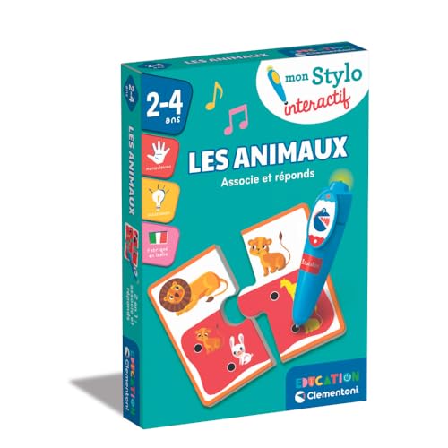 Clementoni Mein interaktiver Stift – Tiere für Kinder ab 2 Jahren | Lernspiel mit 12 Mini-Puzzles auf beiden Seiten | Kugelschreiber mit Ton und Licht | autonomes Lernen | Quiz und Tierverein Clementoni Mein interaktiver Stift – Tiere für Kinder ab 2 Jahren | Lernspiel mit 12 Mini-Puzzles auf beiden Seiten | Kugelschreiber mit Ton und Licht | autonomes Lernen | Quiz und Tierverein von Clementoni