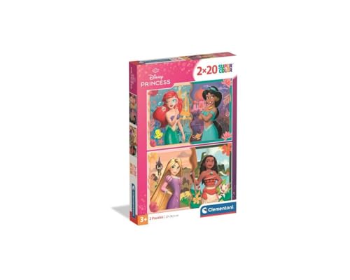 Clementoni Puzzle 2x20 Disney Princess 40 Stücke für Kindern 3-6 Jahre, Cartoon, Geschenk für Kinder, Puzzle für Kinder, Made in Italy, 24092 Clementoni Puzzle 2x20 Disney Princess 40 Stücke für Kindern 3-6 Jahre, Cartoon, Geschenk für Kinder, Puzzle für Kinder, Made in Italy, 24092 von Clementoni
