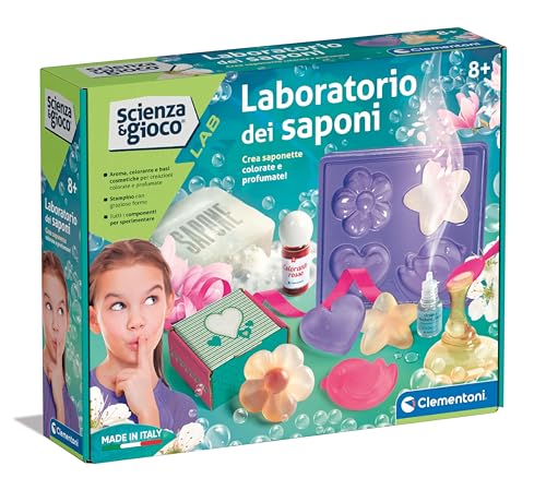 Clementoni - Kit zur Herstellung von Seifen - Wissenschaft und Spiel Labor - Seifenlabor, Experimente für Kinder 8 Jahre, italienische Version, Made in Italy, 19229 Clementoni - Kit zur Herstellung von Seifen - Wissenschaft und Spiel Labor - Seifenlabor, Experimente für Kinder 8 Jahre, italienische Version, Made in Italy, 19229 von Clementoni