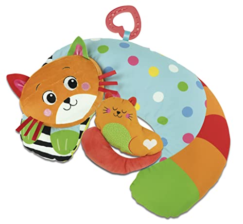 Clementoni - Kitty Cat Pillow-Kissen zur Unterstützung von Muskelaufbau und Knabbern, Tummy Time Neugeborenen-100% waschbar, Mehrfarbig, 17800 Clementoni - Kitty Cat Pillow-Kissen zur Unterstützung von Muskelaufbau und Knabbern, Tummy Time Neugeborenen-100% waschbar, Mehrfarbig, 17800 von Clementoni