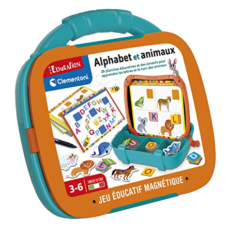Clementoni | Magnetkoffer Alphabet und Tiere 3 – 5 Jahre | Magnetbuchstaben, abwischbarer Schiefer, inklusive Lernbuch | Montessori Lernaktivität | Transportables Kindergartenspiel Clementoni | Magnetkoffer Alphabet und Tiere 3 – 5 Jahre | Magnetbuchstaben, abwischbarer Schiefer, inklusive Lernbuch | Montessori Lernaktivität | Transportables Kindergartenspiel von Clementoni