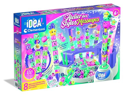 Clementoni | L'Atelier des Stifts – Edition Nachrichten | Kreativ-Set für Kinder ab 6 Jahren | Erstelle 8 personalisierte Stifte mit Alphabet-Perlen, Aufklebern und Figuren | Spielerische manuelle Clementoni | L'Atelier des Stifts – Edition Nachrichten | Kreativ-Set für Kinder ab 6 Jahren | Erstelle 8 personalisierte Stifte mit Alphabet-Perlen, Aufklebern und Figuren | Spielerische manuelle von Clementoni