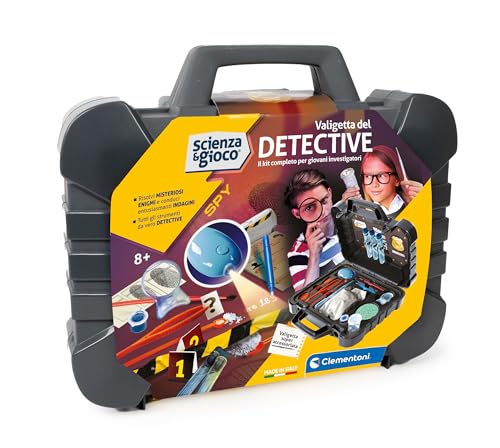 Clementoni Wissenschaft und Spiel Lab – Detektivkoffer für Kinder ab 8 Jahren, Wissenschaftsspiel mit UV-Taschenlampe, Vergrößerungsglas und Anderen Werkzeugen, Made in Italy, 19386 Clementoni Wissenschaft und Spiel Lab – Detektivkoffer für Kinder ab 8 Jahren, Wissenschaftsspiel mit UV-Taschenlampe, Vergrößerungsglas und Anderen Werkzeugen, Made in Italy, 19386 von Clementoni