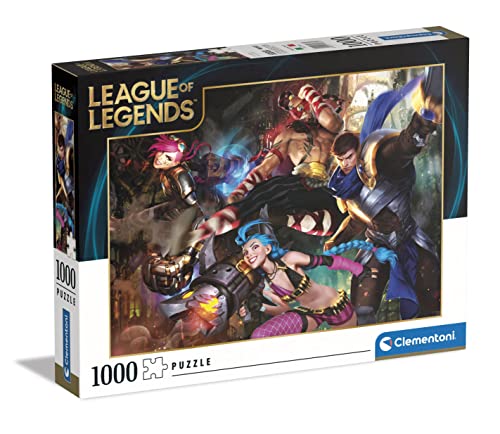 Clementoni 39668 League of Legends-Puzzle 1000 Teile für Erwachsene und Kinder ab 10 Jahre, herausforderndes Geschicklichkeitsspiel für die ganze Familie, Mehrfarbig, Medium von Clementoni