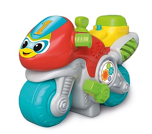 Clementoni 【Marcial Moto World Interaktives Babyspielzeug Interaktives Spielzeug mit Lichtern & Geräuschen, pädagogisch & lustig, Buchstaben & Zahlen Lernen (10+ Monate) von Clementoni