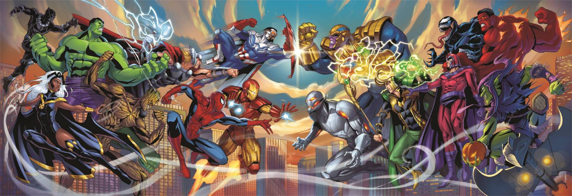 Clementoni Marvel, Helden Gegen Schurken 1000 Teile Puzzle Clementoni-37056 Clementoni Marvel, Helden Gegen Schurken 1000 Teile Puzzle Clementoni-37056 von Clementoni