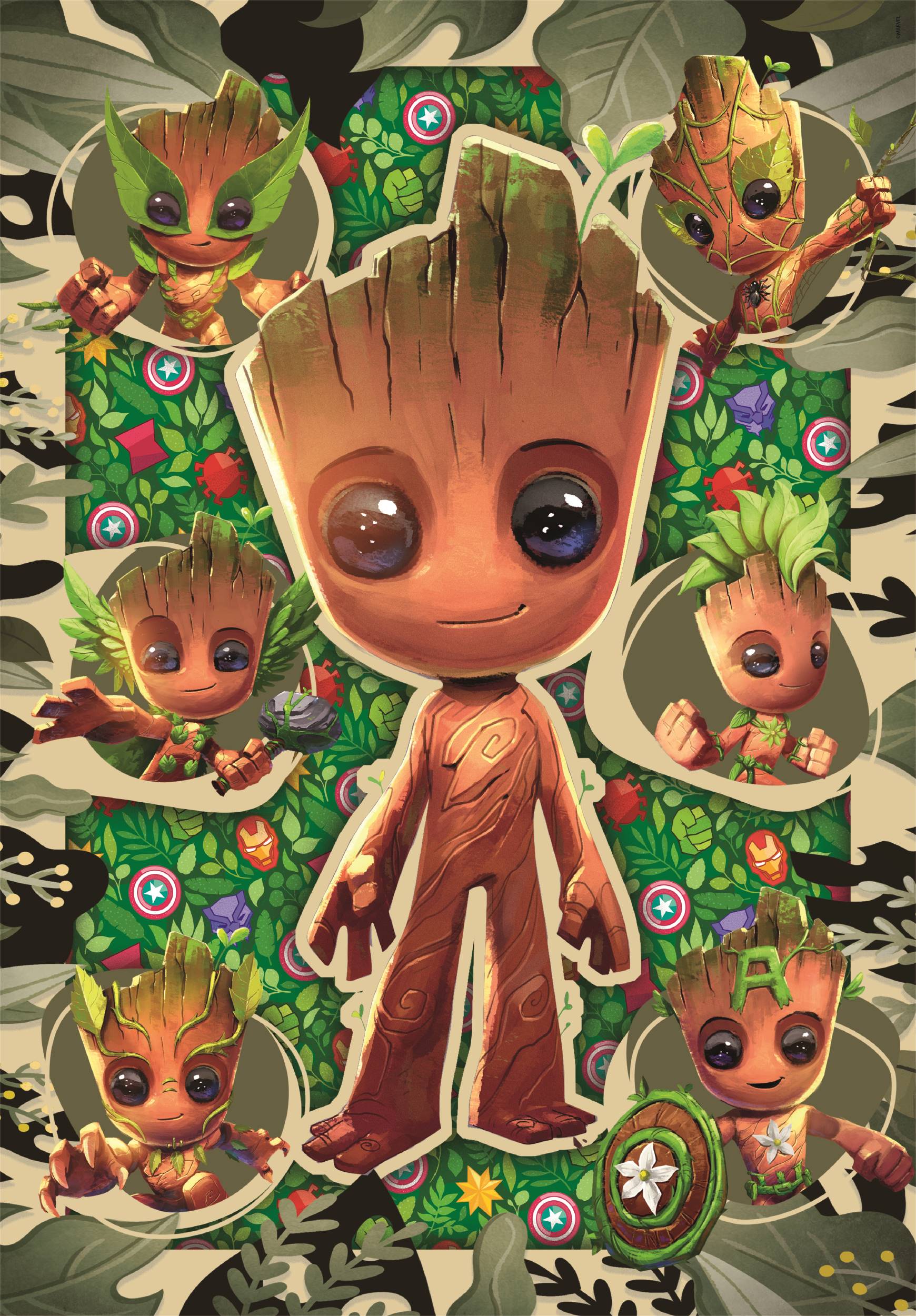 Clementoni Marvel - Groot 104 Teile Puzzle Clementoni-25051 von Clementoni