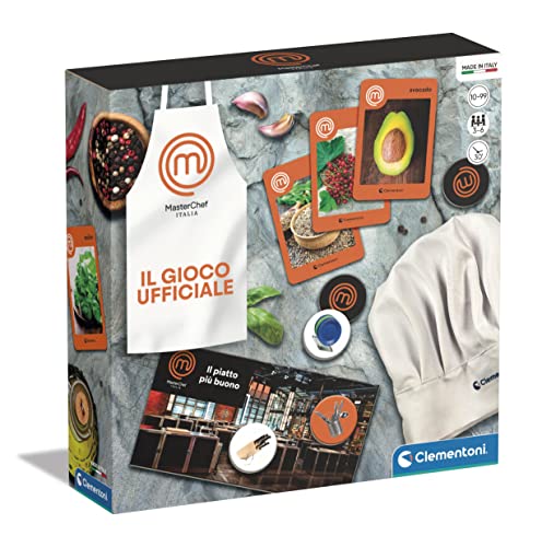 Clementoni - MasterChef Tisch-Gesellschaftsspiel Erwachsene, Spaß für die ganze Familie, basierend auf TV-Programm, 3-5 Spieler-Made in Italy, italienische Farbe, 16789 von Clementoni