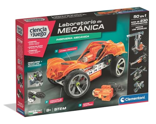 Clementoni Mechanichs 55563 Mechaniklabor, motorisiertes Bausatz für Kinder, Modellbausatz zum Zusammenbauen und zur Förderung der Kreativität, geeignet für Kinder ab 8 Jahren Clementoni Mechanichs 55563 Mechaniklabor, motorisiertes Bausatz für Kinder, Modellbausatz zum Zusammenbauen und zur Förderung der Kreativität, geeignet für Kinder ab 8 Jahren von Clementoni