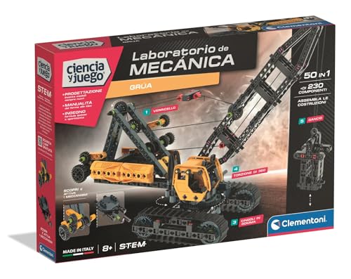 Clementoni Mechanics - Baue deinen Kran auf Raupen - mit 360° drehbarer Kabine - Crawler Crane - ab 8 Jahren - 55626 Clementoni Mechanics - Baue deinen Kran auf Raupen - mit 360° drehbarer Kabine - Crawler Crane - ab 8 Jahren - 55626 von Clementoni