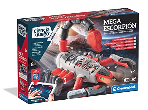Clementoni Mega Skorpion, Pädagogischer Roboter zum Reiten, mit App, spanisches Spielzeug, 8 Jahre (55433) von Clementoni