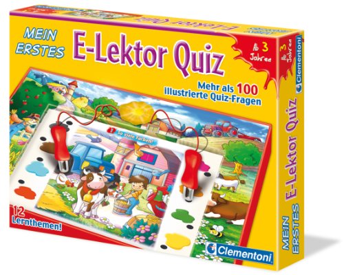 Clementoni Mein erstes E-Lektor Quiz - interaktives Lernspielzeug mit elektronischem Stift & Lernkarten für Kinder ab 3 Jahren - Ideal für unterwegs & Reisen 69810 Clementoni Mein erstes E-Lektor Quiz - interaktives Lernspielzeug mit elektronischem Stift & Lernkarten für Kinder ab 3 Jahren - Ideal für unterwegs & Reisen 69810 von Clementoni