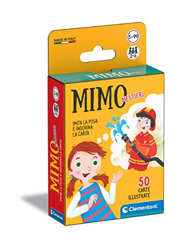 Clementoni - Mimo Mestieri, Deck mit 50 Karten zum Nachahmen von Posen und Aktion, für Kinder von 5 Jahren und die ganze Familie, 2-6 Spieler, Geschenkidee Made in Italy, italienische Sprache, 16732 Clementoni - Mimo Mestieri, Deck mit 50 Karten zum Nachahmen von Posen und Aktion, für Kinder von 5 Jahren und die ganze Familie, 2-6 Spieler, Geschenkidee Made in Italy, italienische Sprache, 16732 von Clementoni