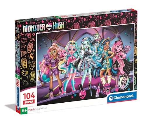 Clementoni Supercolor Monster High Puzzle 104 Teile - Kinder Puzzle 37,9 x 26,9 cm für Kinder ab 6 Jahre - Geschicklichkeitsspiel von Clementoni 25784 Clementoni Supercolor Monster High Puzzle 104 Teile - Kinder Puzzle 37,9 x 26,9 cm für Kinder ab 6 Jahre - Geschicklichkeitsspiel von Clementoni 25784 von Clementoni