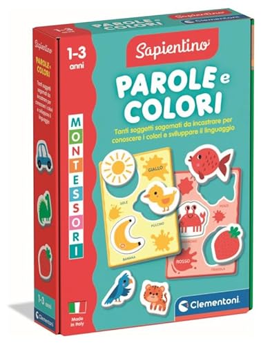 Clementoni Montessori - Wörter und Farben, Lernspiel, Montessorianische Methode, Kinder von 1-3 Jahren, Lernen Sie Primär- und Sekundärfarben mit interaktiven Aktivitäten, Made in Italy, italienische Clementoni Montessori - Wörter und Farben, Lernspiel, Montessorianische Methode, Kinder von 1-3 Jahren, Lernen Sie Primär- und Sekundärfarben mit interaktiven Aktivitäten, Made in Italy, italienische von Clementoni