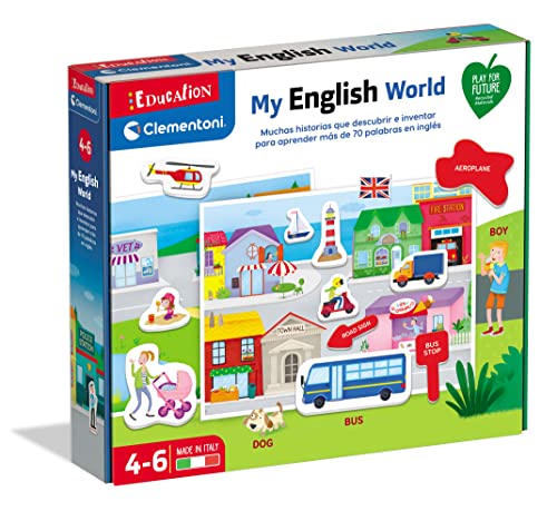 Clementoni - My English World Lernspielzeug, Mehrfarbig, mittel (55448) von Clementoni