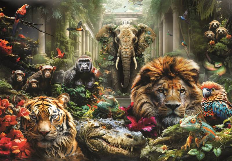 Clementoni Mystischer Dschungel 1000 Teile Puzzle Clementoni-39824 von Clementoni
