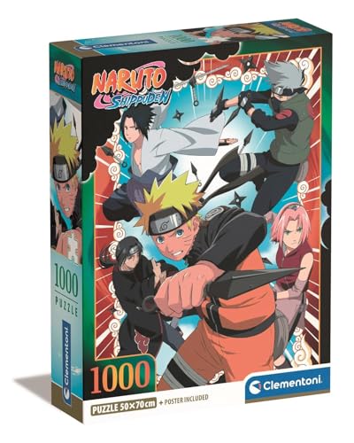 Clementoni Naruto Puzzle 1000 Teile Erwachsene - Anime Puzzle Erwachsene in 70 x 50 cm - Puzzle Erwachsene anspruchsvoll von Clementoni 39831 von Clementoni