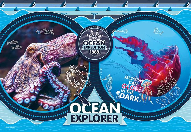 Clementoni National Geo Kids - Ocean Expedition 180 Teile Puzzle Clementoni-29205 von Clementoni