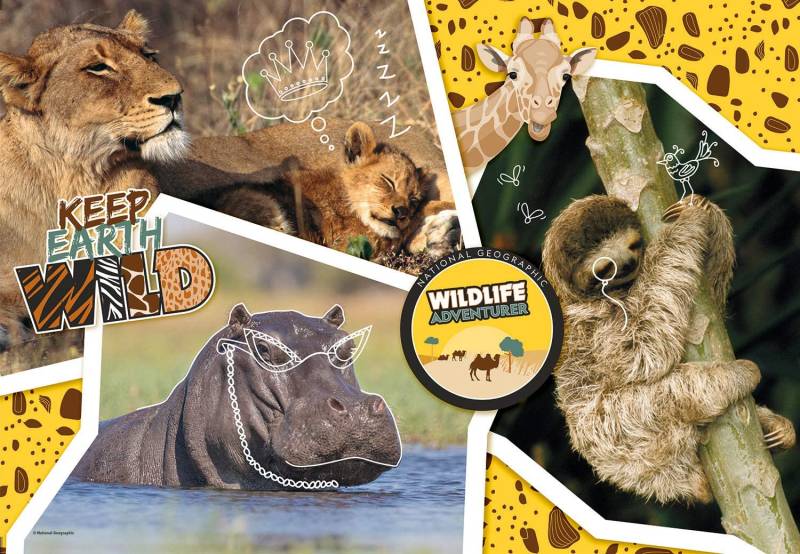 Clementoni National Geo - Wildlife Adventure-Supercolor Puzzle 104 Teile Puzzle Clementoni-27143 von Clementoni