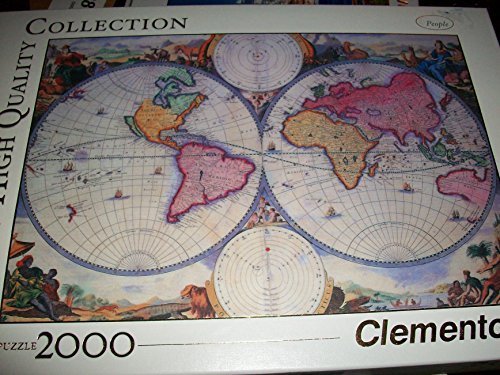 Clementoni Old Map Jigsaw Puzzle 2000 Pieces by von Clementoni