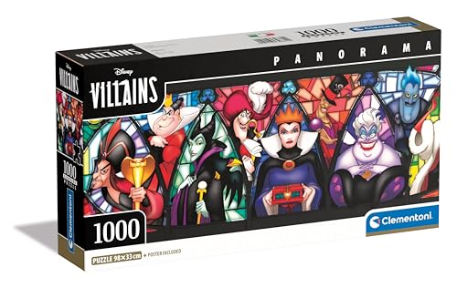 Clementoni Disney Puzzle 1000 Teile Erwachsene - Panorama Puzzle Erwachsene in 98 x 33 cm - Puzzle Erwachsene anspruchsvoll von Clementoni 39872 von Clementoni