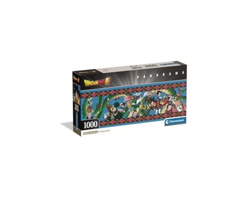Clementoni - Puzzle 1000 Teile für Erwachsene und Jungen, Special Series, Anime Dragonball, Poster inklusive, Compact Box, Geschenkidee für Damen und Herren, Made in Italy, 98 x 33 cm, 37058 von Clementoni