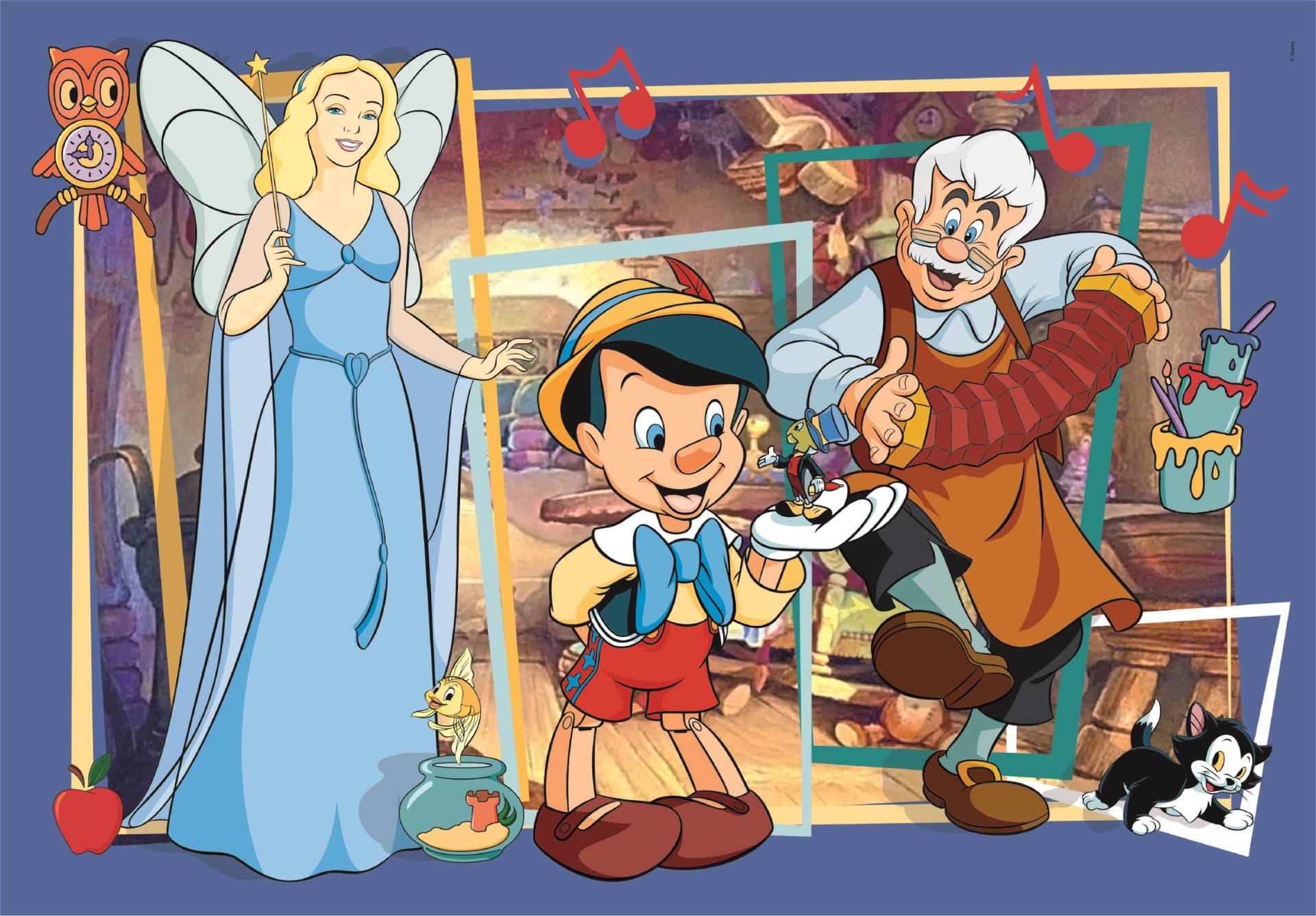 Clementoni Pinocchio 104 Teile Puzzle Clementoni-25756 von Clementoni