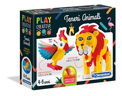 Clementoni Play Creative 15261 Zärtliche Tiere, bunt, 15261 von Clementoni