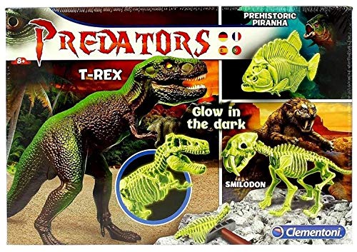 Clementoni Predators Experimentierkasten Skelett Dinosaurier (Glow in The Dark) von Clementoni