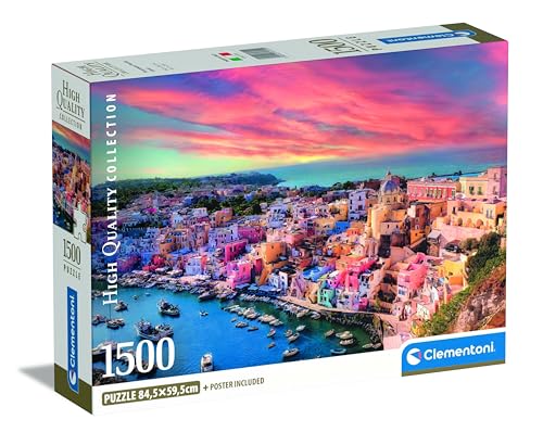 Clementoni Procida Insel Puzzle - Puzzle 1500 Teile Erwachsene - Puzzle Erwachsene in 59,2 x 84,3 cm - Puzzle Erwachsene anspruchsvoll von Clementoni 31721 Clementoni Procida Insel Puzzle - Puzzle 1500 Teile Erwachsene - Puzzle Erwachsene in 59,2 x 84,3 cm - Puzzle Erwachsene anspruchsvoll von Clementoni 31721 von Clementoni
