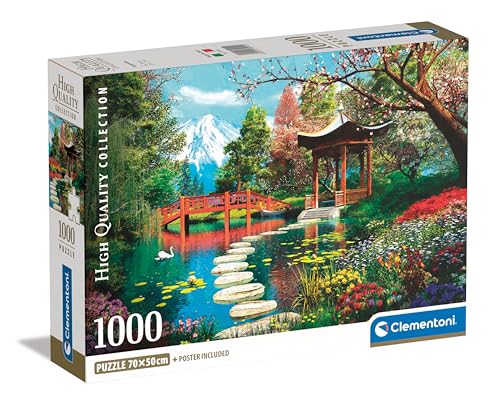 Puzzle 1000 Teile + Poster: Gärten des Fuji Puzzle 1000 Teile + Poster: Gärten des Fuji von Clementoni