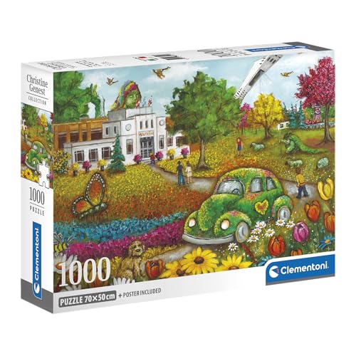 Clementoni - Puzzle 1000 Teile - Der Botanische Garten - Christine Genest - Kanadische Künstlerin - Poster enthalten - Endgröße 70 x 50 cm - Kompakte Box - ab 14 Jahren bis Erwachsene - 83021 Clementoni - Puzzle 1000 Teile - Der Botanische Garten - Christine Genest - Kanadische Künstlerin - Poster enthalten - Endgröße 70 x 50 cm - Kompakte Box - ab 14 Jahren bis Erwachsene - 83021 von Clementoni