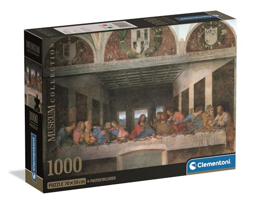 Clementoni Puzzle Museum The Last Supper 1000 Stücke, Compact Box - Puzzle für Erwachsene 14-99 Jahre, Geschenk für Mann und Frau, Made in Italy, 39965 Clementoni Puzzle Museum The Last Supper 1000 Stücke, Compact Box - Puzzle für Erwachsene 14-99 Jahre, Geschenk für Mann und Frau, Made in Italy, 39965 von Clementoni