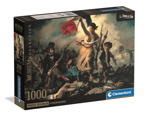 Clementoni - Puzzle 1000 Teile Kunst für Erwachsene und Jungen, Museum Collection, Thema Freiheit, die das Volk führt, mit Poster, Kompaktbox, Geschenkidee Made in Italy, 70 x 50 cm, 39973 Clementoni - Puzzle 1000 Teile Kunst für Erwachsene und Jungen, Museum Collection, Thema Freiheit, die das Volk führt, mit Poster, Kompaktbox, Geschenkidee Made in Italy, 70 x 50 cm, 39973 von Clementoni